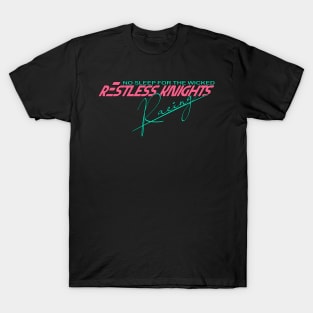 Restless Knights Racing V1 Pink T-Shirt